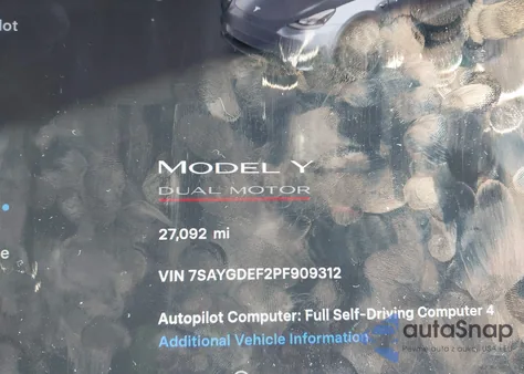 2023 Tesla Model Y Performance Dual Motor All-Wheel Drive from USA, damaged, VIN 7SAYGDEF2PF909312